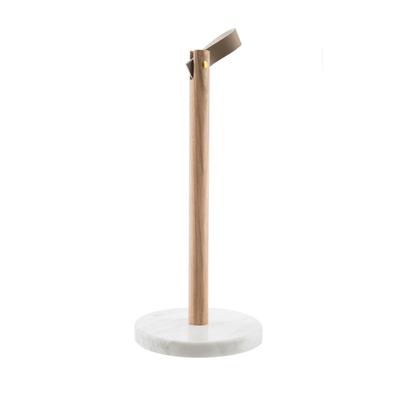 Kitchen Pantry Acacia Wood & Marble Kitchen Roll Holder